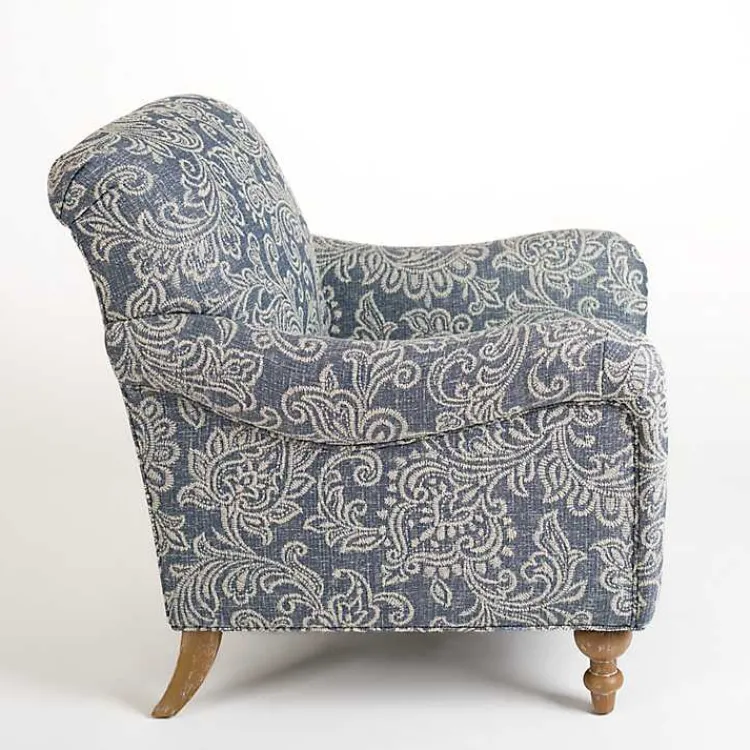 Kirklands Home Blue Floral English Armchair Online