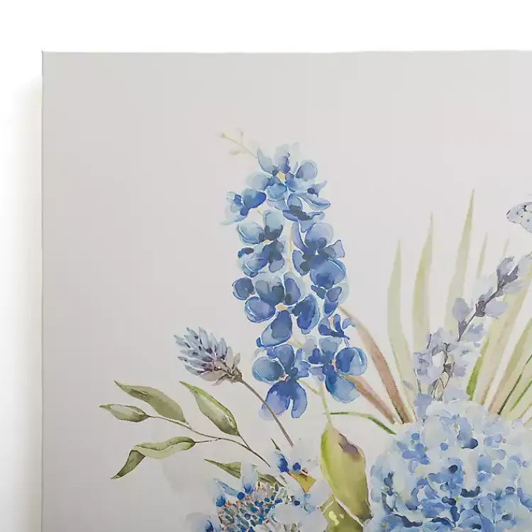 Kirklands Home Blue Floral in China Vase I Canvas Art Print Clearance