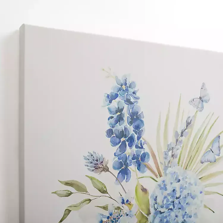 Kirklands Home Blue Floral in China Vase I Canvas Art Print Clearance