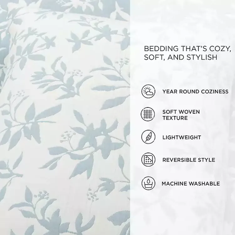 Kirklands Home Blue Floral Reversible 3-pc. Full/Queen Quilt Set Hot