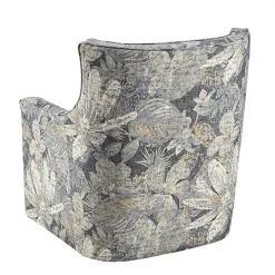 Kirklands Home Floral Swivel Mica Glider Accent Chair Blue Discount