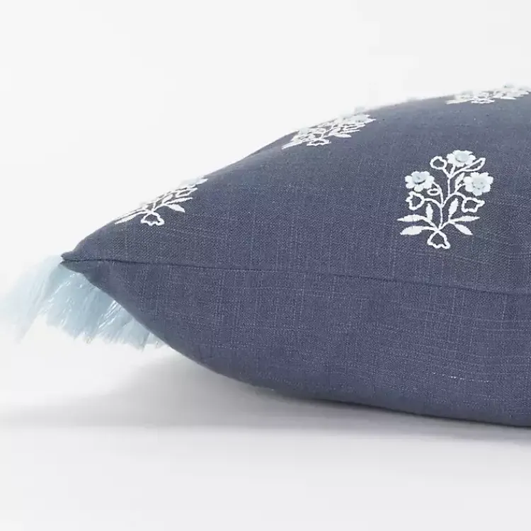 Pillows>Kirklands Home French Floral Lumbar Pillow Blue