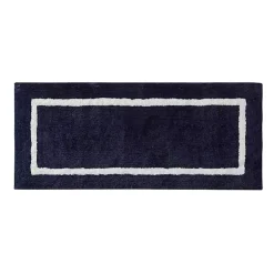 Kirklands Home Blue Geometric Pattern Reversible Bath Mat, 60 in. Online