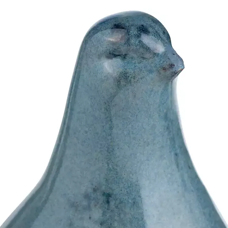 Statues & Figurines>Kirklands Home Glazed Ceramic Bird Figurines, Set of 3 Blue