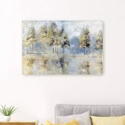 Kirklands Home Blue Golden Forest Giclee Canvas Art Print Hot