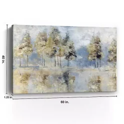 Kirklands Home Blue Golden Forest Giclee Canvas Art Print Hot