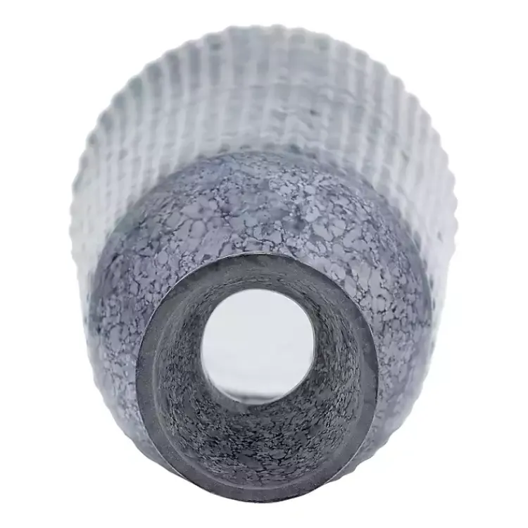 Vases>Kirklands Home Grooved Glass Vase, 20in Blue