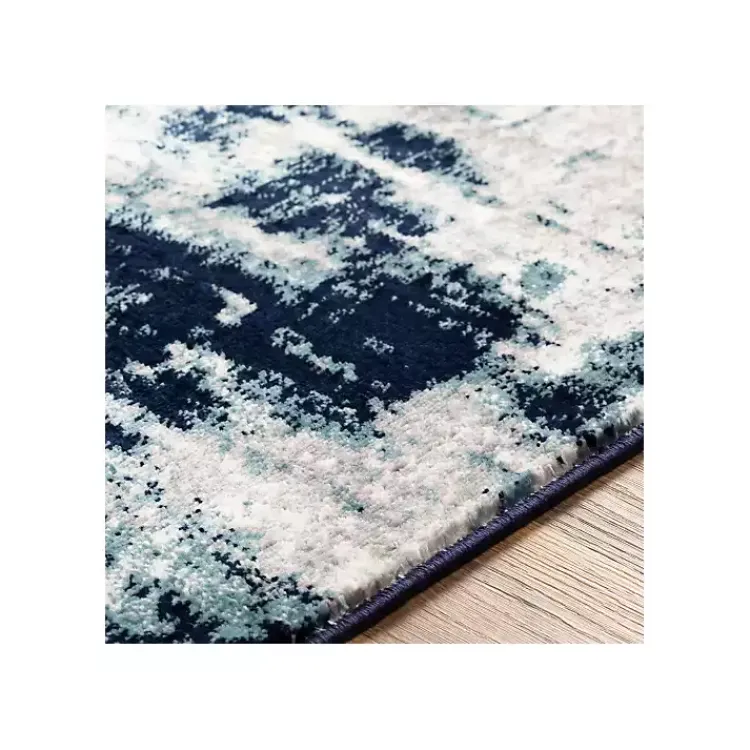 Kirklands Home Blue Harper Abstract Area Rug, 5x7 Clearance