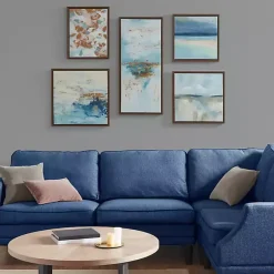 Kirklands Home Blue Horizon Framed Canvas Art Prints, Set of 5 Discount