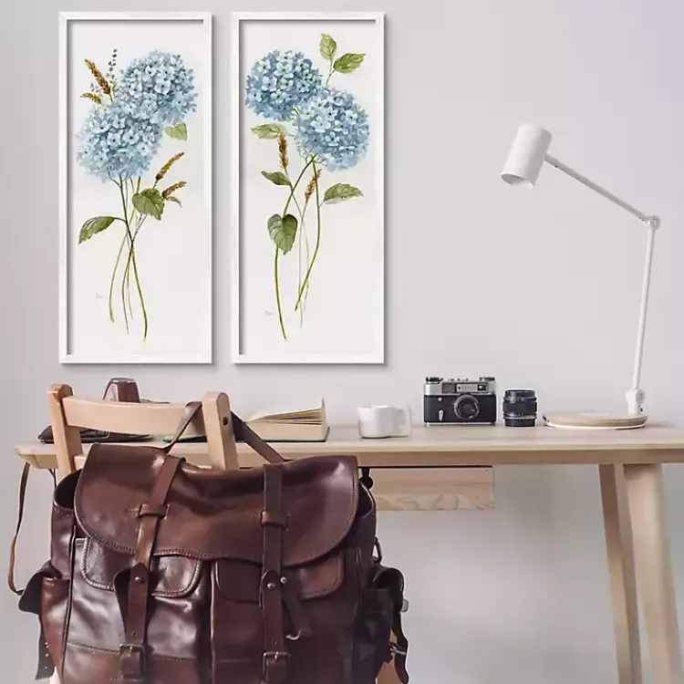 Kirklands Home Blue Hydrangea Giclee Canvas Art Prints, Set of 2 Sale