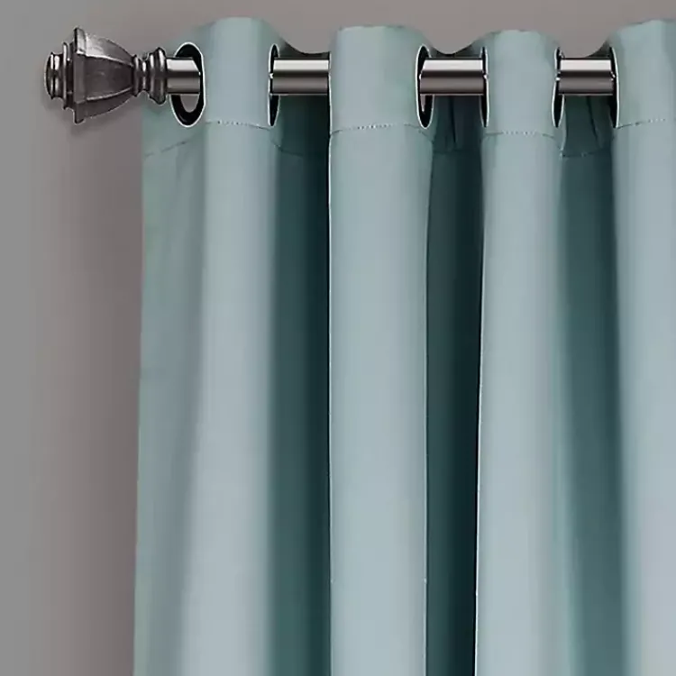 Kirklands Home Insulated Blackout Curtain Panel Set, 84 in. Blue Clearance