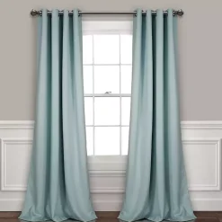 Kirklands Home Insulated Blackout Curtain Panel Set, 108 in. Blue Clearance