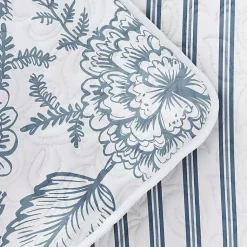Kirklands Home Blue Jacobean Reversible 3-pc. Queen Quilt Set Outlet