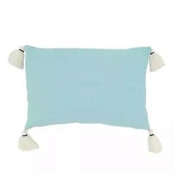 Pillows>Kirklands Home Lake Side Tassel Lumbar Pillow Blue