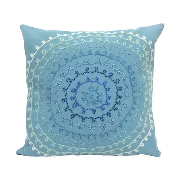 Kirklands Home Lamontage Swirl Outdoor Throw Pillow Blue Online