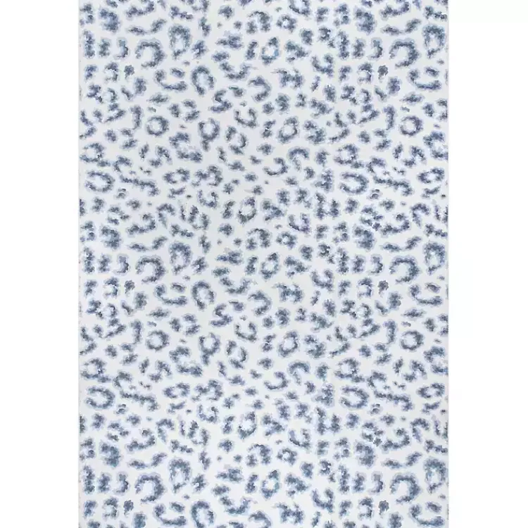 Kirklands Home Blue Leopard Spots Washable Area Rug, 5x8 Online