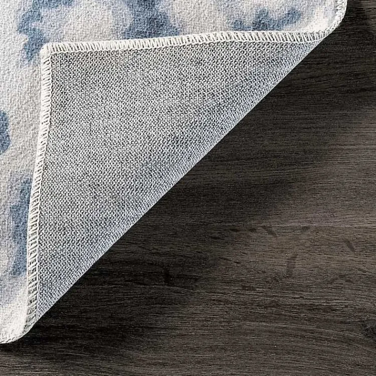 Kirklands Home Blue Leopard Spots Washable Area Rug, 5x8 Online