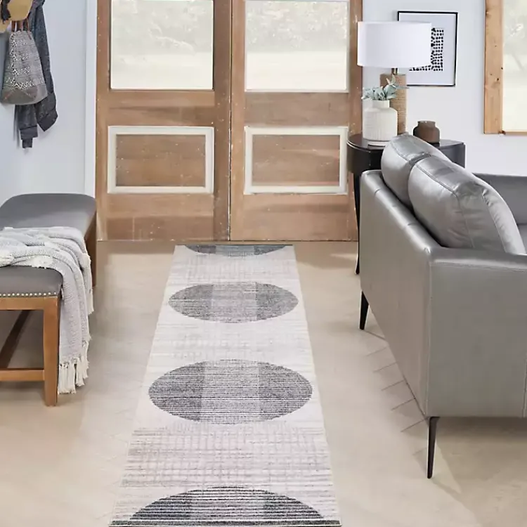 Kirklands Home Blue Linear Geometric Washable Runner, 2x10 Online