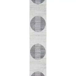 Kirklands Home Blue Linear Geometric Washable Runner, 2x8 Hot