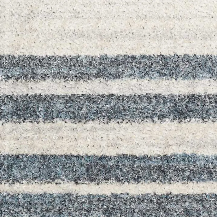 Kirklands Home Blue Linear Sphere Washable Runner, 2x10 New