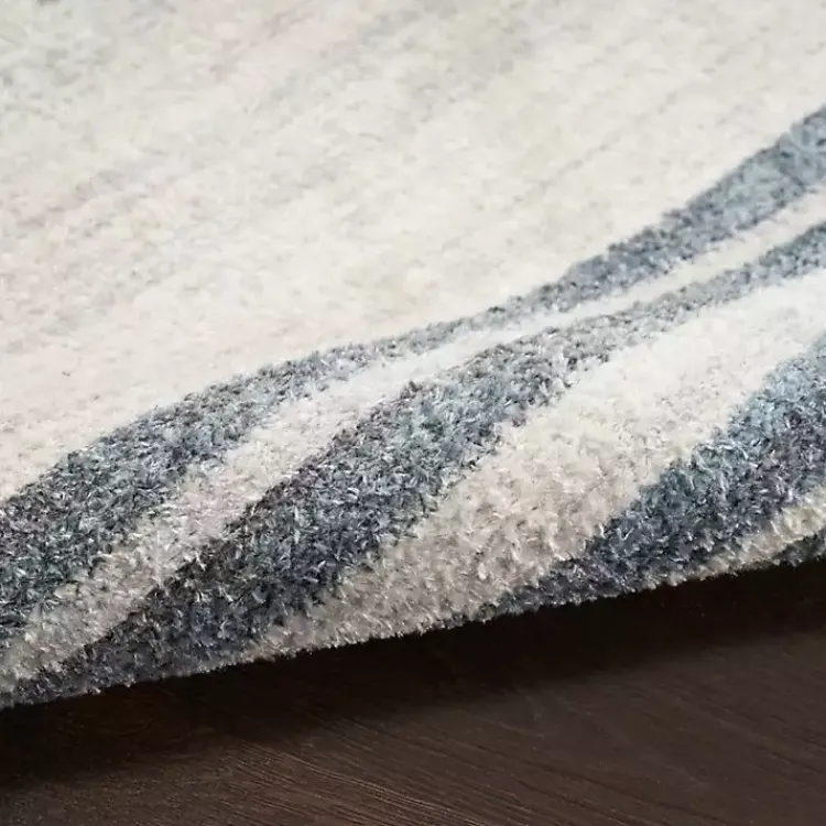 Kirklands Home Blue Linear Sphere Washable Area Rug, 3x5 Clearance