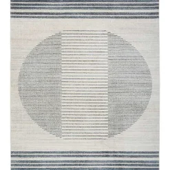 Kirklands Home Blue Linear Sphere Washable Area Rug, 7x10 Discount
