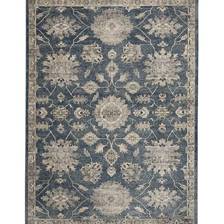 Kirklands Home Blue Lush Vines Area Rug, 8x10 Hot