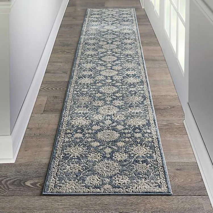 Kirklands Home Blue Lush Vines Runner Discount