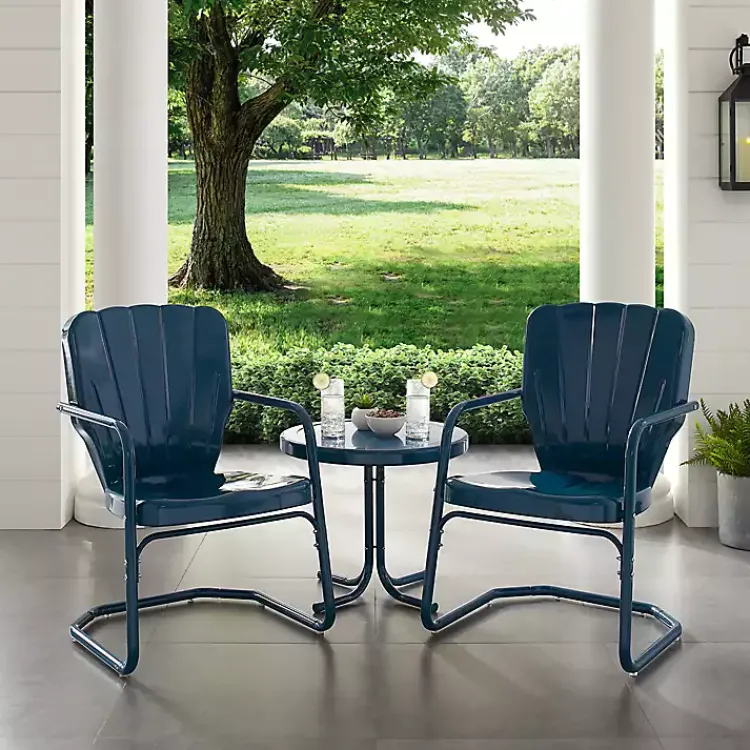 Kirklands Home Madison 3-pc. Chat Set Blue Best