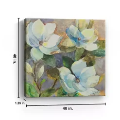 Kirklands Home Blue Magnolias Canvas Art Print Discount