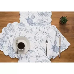 Kirklands Home Blue Makara Reef Napkins, Set of 6