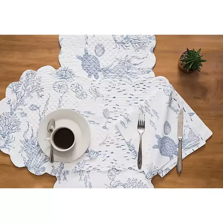 Kirklands Home Blue Makara Reef Napkins, Set of 6