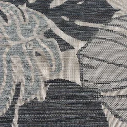 Kirklands Home Blue Malibu Monstera Outdoor Area Rug, 7x9 Discount