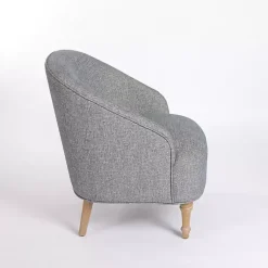 Kirklands Home Maria Curved Accent Chair Blue Clearance