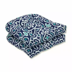 Kirklands Home Marine Damask Outdoor Cushions, Set of 2 Blue Discount