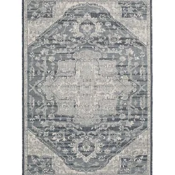Kirklands Home Medallion Lava Indoor/Outdoor Area Rug, 7x9 Blue Clearance