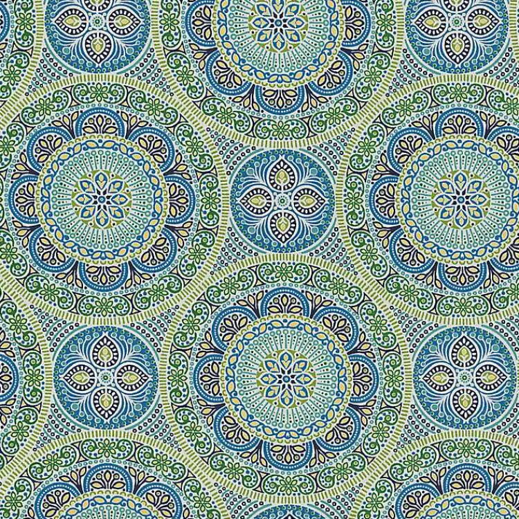 Kirklands Home Blue Medallion Outdoor Chair Cushion Hot