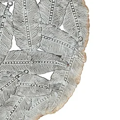Kirklands Home Metal Feather Round Wall Plaques, Set of 3 Blue Hot
