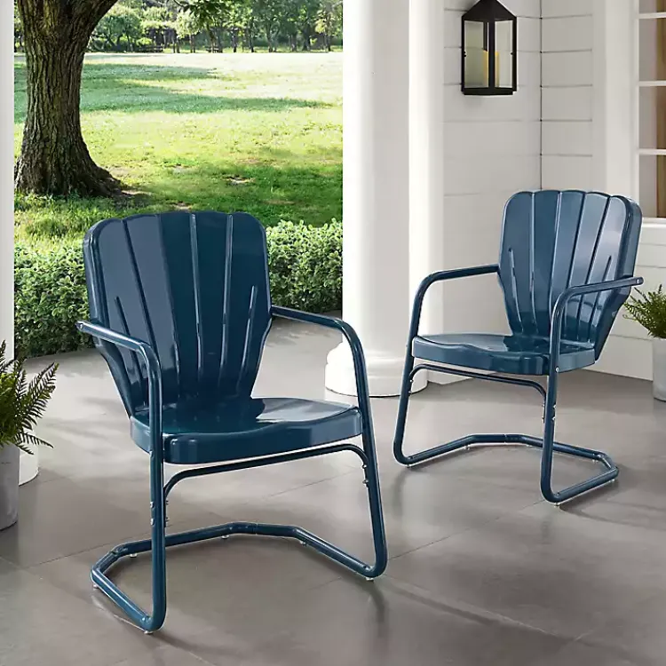 Kirklands Home Metal Ridgeland 2-pc. Chair Set Blue Best