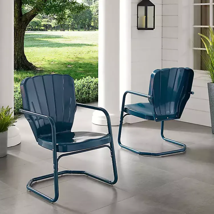 Kirklands Home Metal Ridgeland 2-pc. Chair Set Blue Best