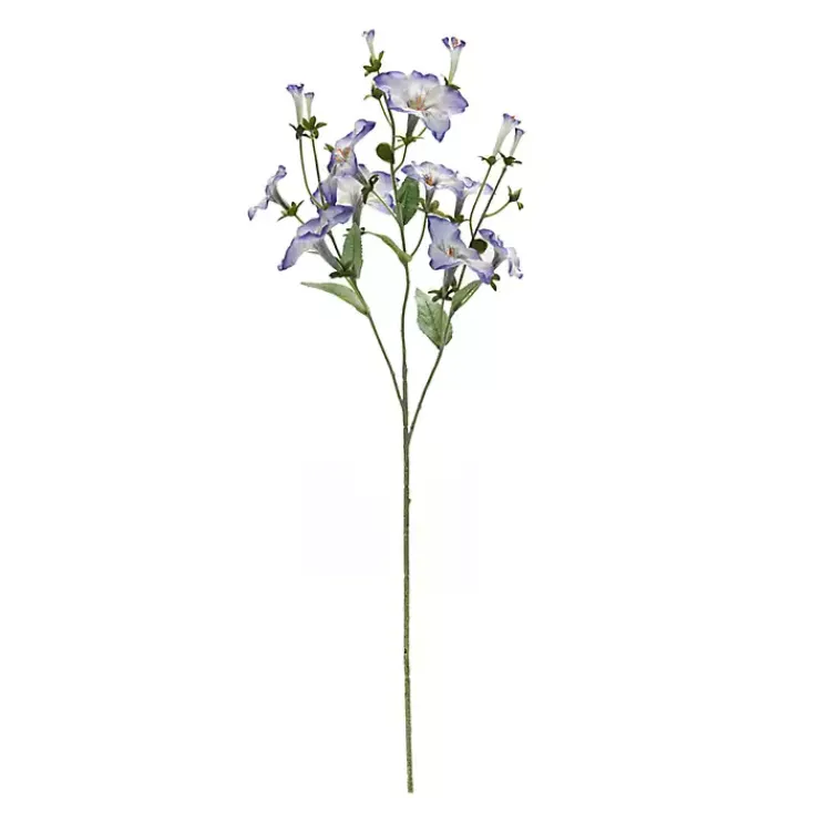 Stems & Bouquets>Kirklands Home Morning Glory Flower Sprays, Set of 6 Blue