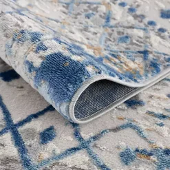 Kirklands Home Moroccan Area Rug, 7x9 Blue New