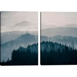 Kirklands Home Blue Mountain Canvas Prints, Set of 2 Best