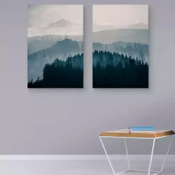 Kirklands Home Blue Mountain Canvas Prints, Set of 2 Best