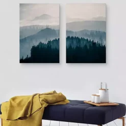 Kirklands Home Blue Mountain Canvas Prints, Set of 2 Best