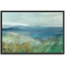 Kirklands Home Blue Mountain Overlook Framed Canvas Art Print Outlet