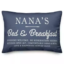 Pillows>Kirklands Home Blue Nana's Bed and Breakfast Accent Pillow