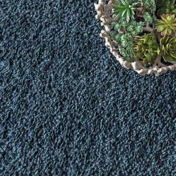 Kirklands Home Neva Plush Shag Area Rug, 5x7 Blue Sale