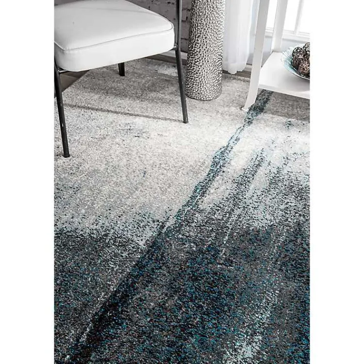 Kirklands Home Blue Nora Abstract Area Rug, 5x8 Online