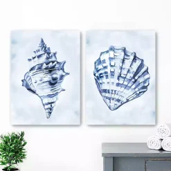 Kirklands Home Blue Ocean Treasures Canvas Art Prints, Set of 2 Online